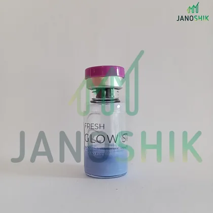 The Glow Stack vial as received by Janoshik, batch FG-001