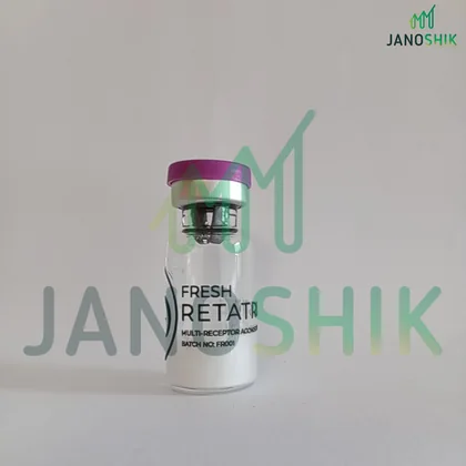The GLP3 vial as received by Janoshik, batch FR-001