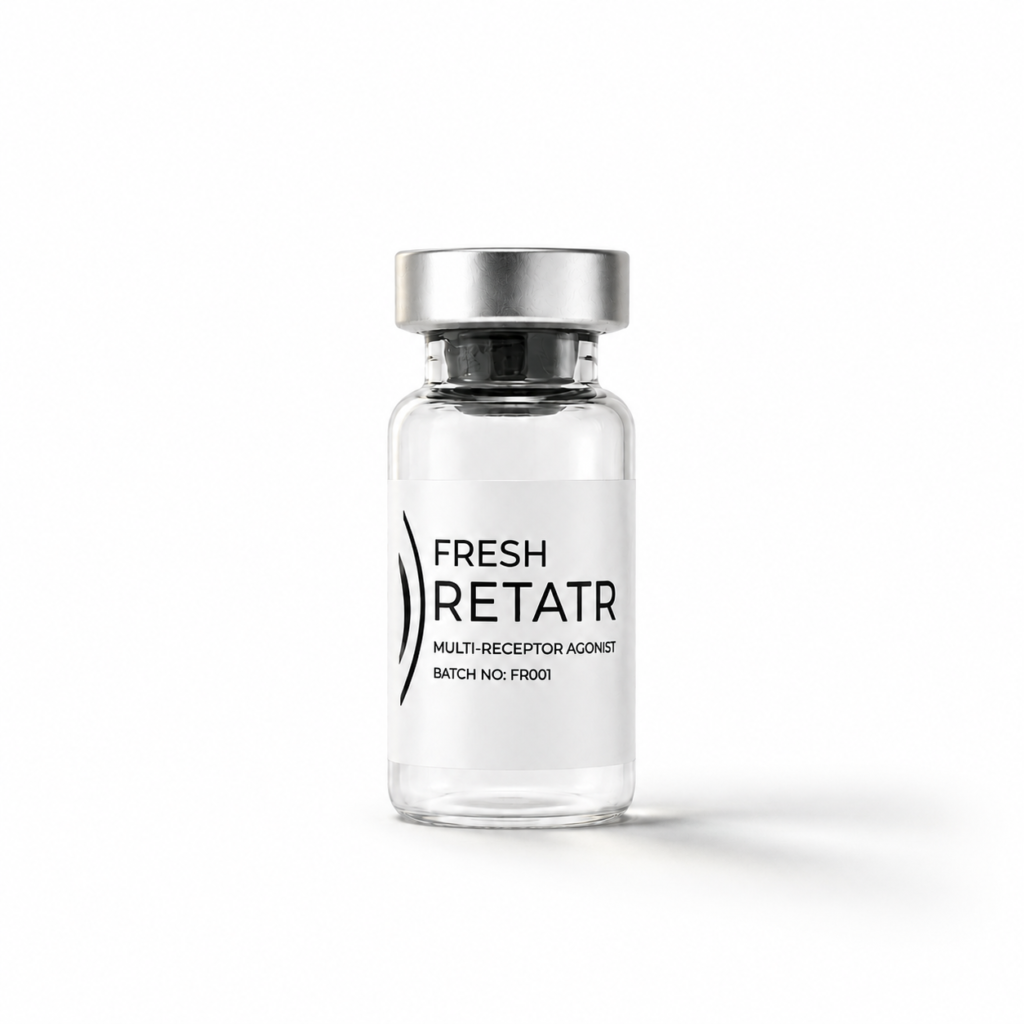 FreshPen RETA sample vial with batch label